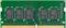 Barrette de RAM verte avec plusieurs puces de mémoire noires et des broches dorées en bas, utilisée pour le stockage de données dans les ordinateurs.
