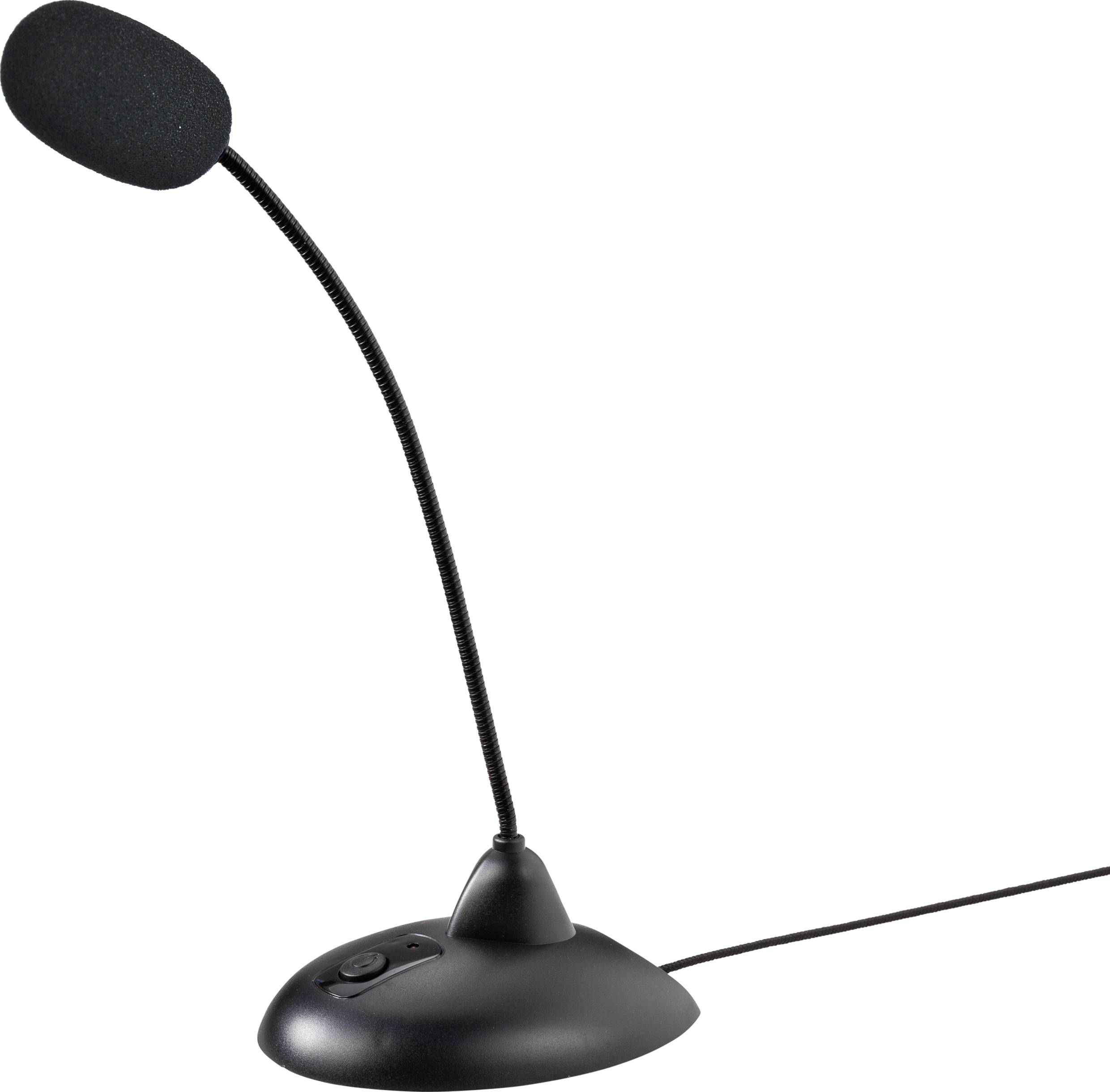 Col-de-cygne Micro USB Renkforce RF-MIC-150 Type de transmission (détails):USB pied, interrupteur-1