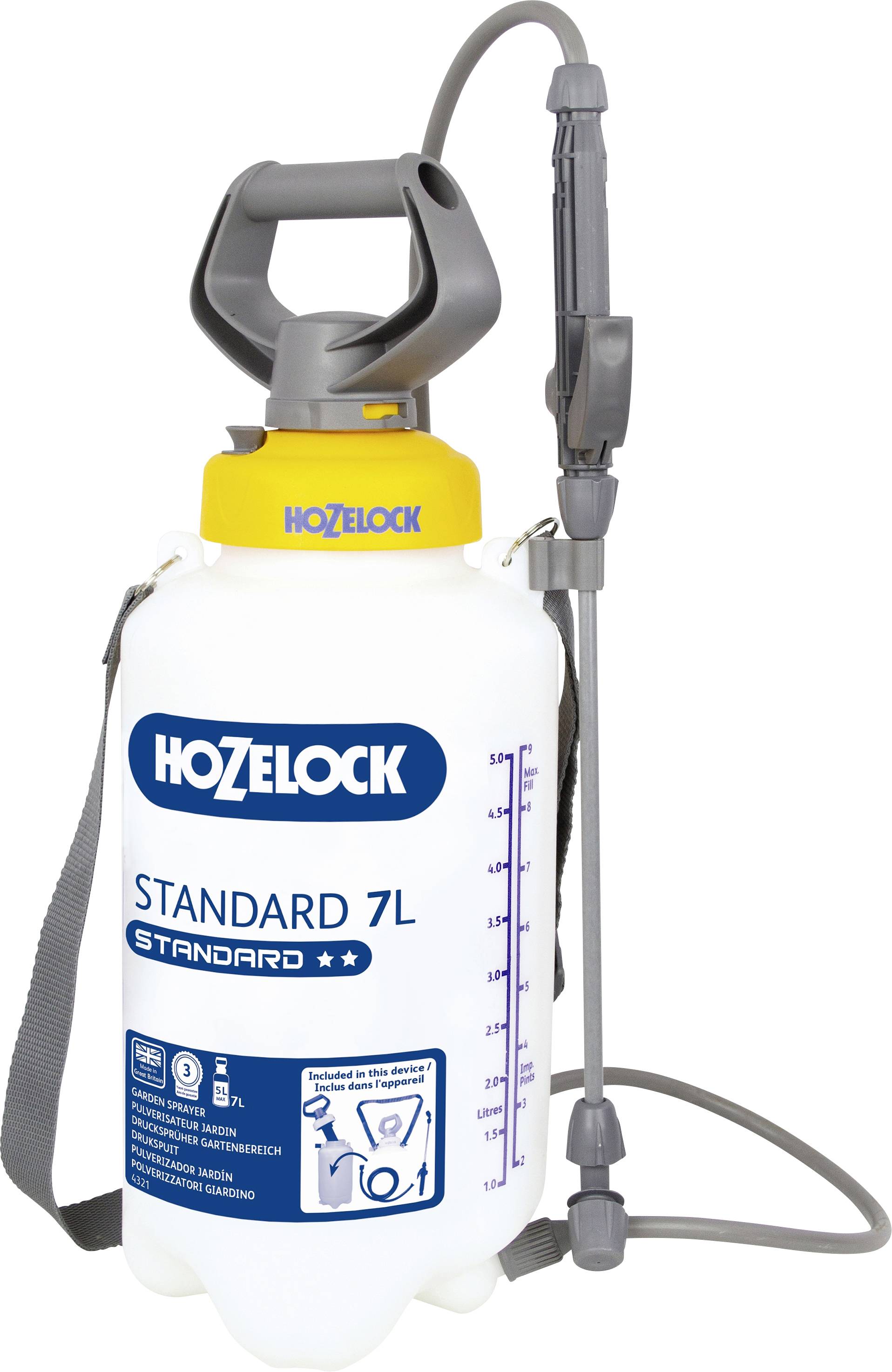 Hozelock 4231 0000 Standard 7 l Pulvérisateur 7 l