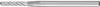 PFERD TOOLS 21205083 Fraise sur tige Carbure de tungstène cylindre Longueur 40 mm Dimension produit, Ø 2 mm Longueur de travail 10 mm Diamètre de tige 3 mm 1 pièce