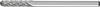 PFERD TOOLS 21205183 Fraise sur tige Carbure de tungstène cylindre Longueur 43 mm Dimension produit, Ø 3 mm Longueur de travail 13 mm Diamètre de tige 3 mm 1 pièce