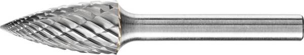PFERD TOOLS 21001022 Fraise sur tige Carbure de tungstène ogive  Longueur 65 mm Dimension produit, Ø 12 mm Longueur de travail 25 mm Diamètre de tige 6 mm 1 pièce