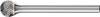 PFERD TOOLS 21213073 Fraise sur tige Carbure de tungstène boule 6 mm Longueur 35 mm Dimension produit, Ø 6 mm Longueur de travail 5 mm Diamètre de tige 3 mm 1 pièce