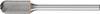 PFERD TOOLS 21205273 Fraise sur tige Carbure de tungstène cylindre Longueur 43 mm Dimension produit, Ø 6 mm Longueur de travail 13 mm Diamètre de tige 3 mm 1 pièce