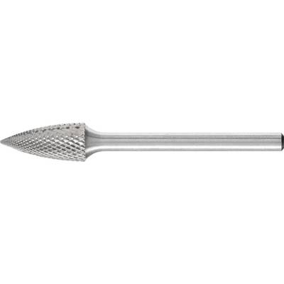 Fraise en métal à pointe conique, adaptée pour l'usinage des surfaces métalliques. Hachures de surface pour un meilleur ponçage.