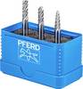 PFERD TOOLS 21901406 Set de fraises sur tige Carbure de tungstène Diamètre de tige 6 mm