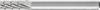 PFERD TOOLS 22404736 Fraise sur tige HSS cylindre avec denture frontale Longueur 60 mm Dimension produit, Ø 6 mm Longueur de travail 16 mm Diamètre de tige 6 mm 1 pièce