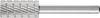 PFERD TOOLS 22405536 Fraise sur tige HSS cylindre avec denture frontale Longueur 65 mm Dimension produit, Ø 12 mm Longueur de travail 25 mm Diamètre de tige 6 mm 1 pièce