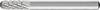 PFERD TOOLS 22410736 Fraise sur tige HSS cylindre Longueur 60 mm Dimension produit, Ø 6 mm Longueur de travail 16 mm Diamètre de tige 6 mm 1 pièce