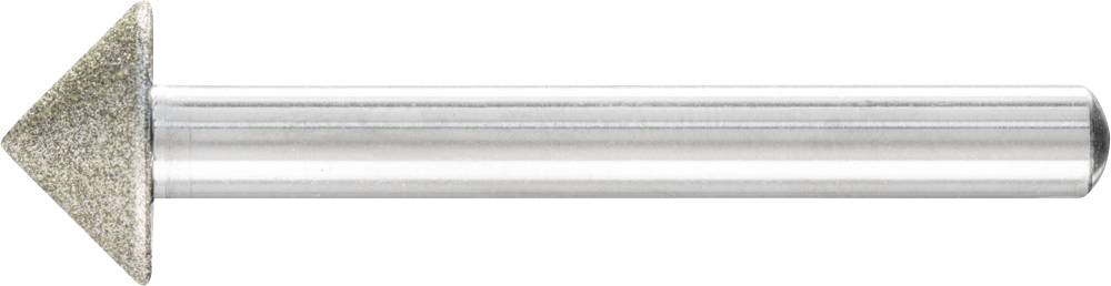 Fraise conique à tige longue et cylindrique, adaptée pour l'usinage et le meulage précis des matériaux.