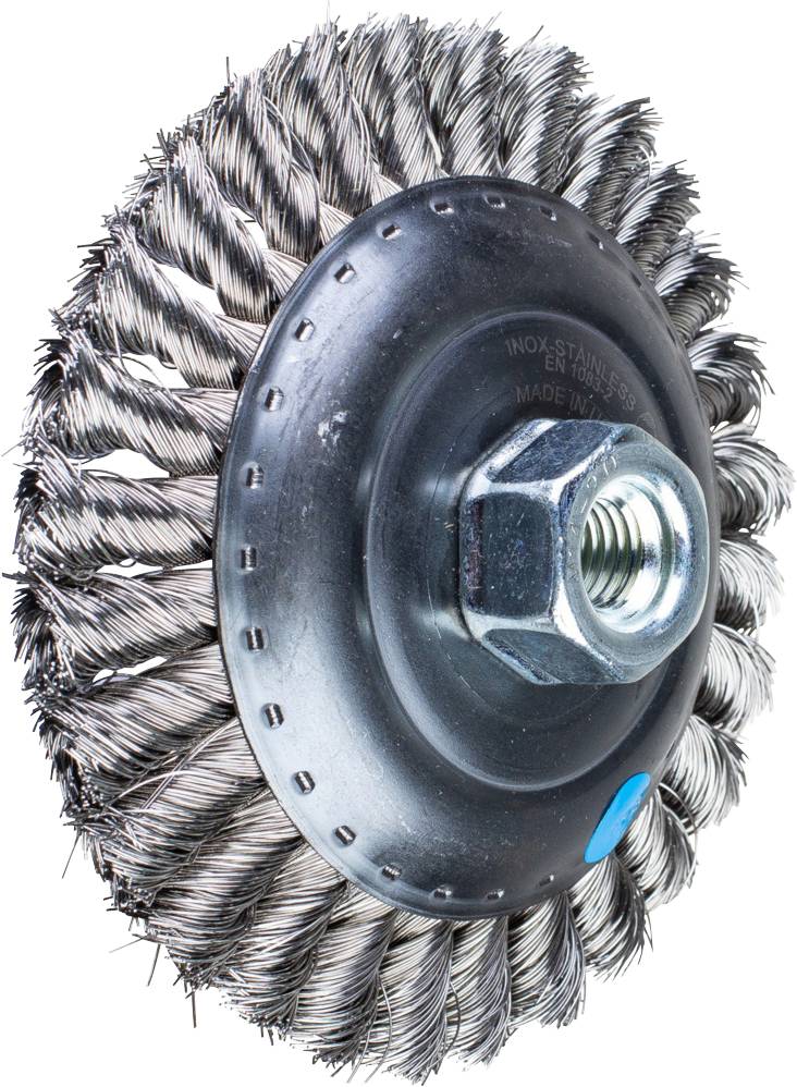 PFERD TOOLS Brosse conique KBG Ø 125 x 15 mm M14 acier inoxydable Ø 0,35 pour meuleuse d'angle POS KBG 12515/M14 INOX 0,35 43317003 1 pc(s)