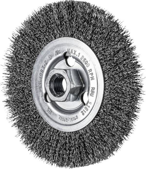 PFERD TOOLS  Brosse ronde non torsadée RBU Ø 115 x 12 mm M14 diamètre du fil d'acier 0,30 pour meuleuse d'angle    43502201  1 pc(s)