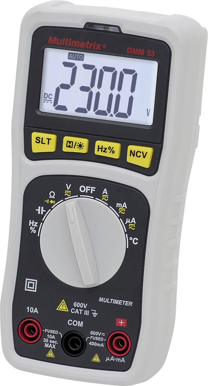 Multimetrix DMM 53 Multimètre numérique CAT III 600 V Affichage (nombre de points): 4000-3
