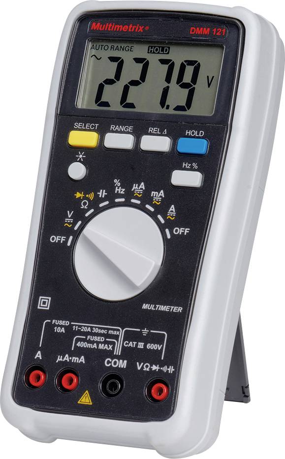 Multimetrix DMM 121 Multimètre numérique CAT III 600 V Affichage (nombre de points): 4000