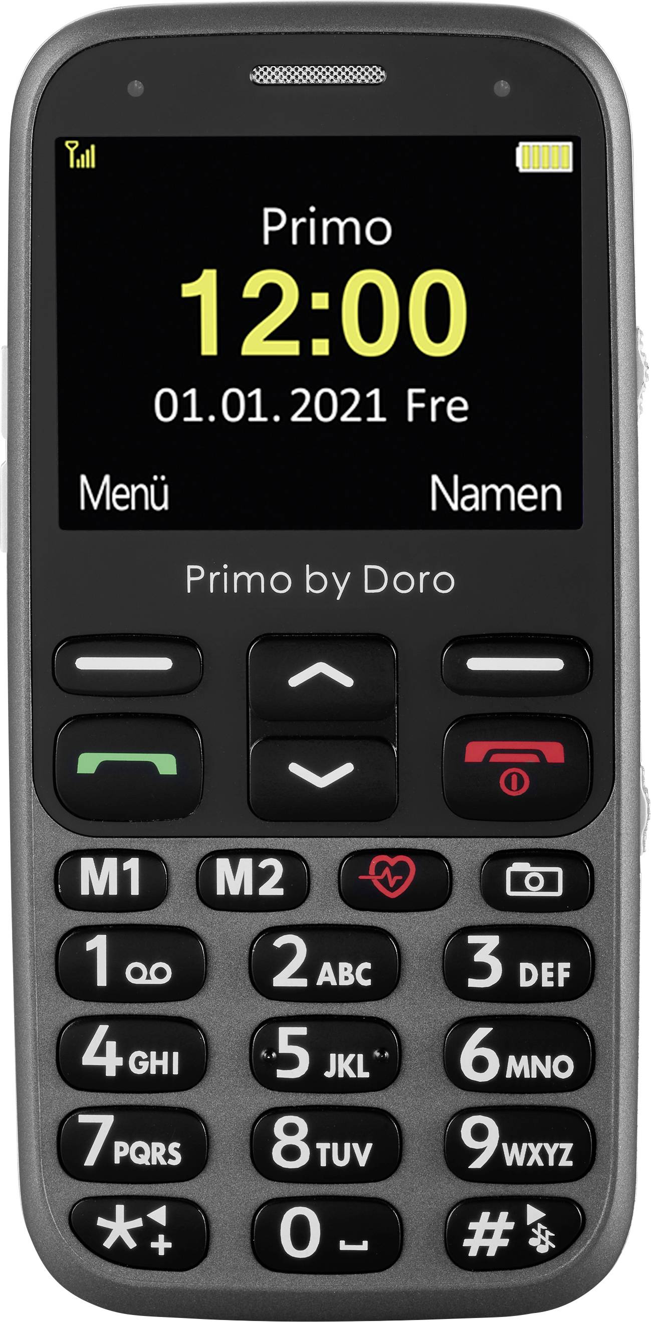 Primo by DORO 368 Téléphone portable pour séniors Touche SOS graphite