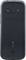 Téléphone portable à clapet de couleur bleu marine, vue arrière avec caméra et haut-parleur. Logo de la marque visible en bas.