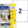 Avery-Zweckform LR3655-10 Etiquette universelles 210 x 148 mm papier recyclé blanc 20 pc(s) fixation permanente imprimante laser couleur, imprimante laser