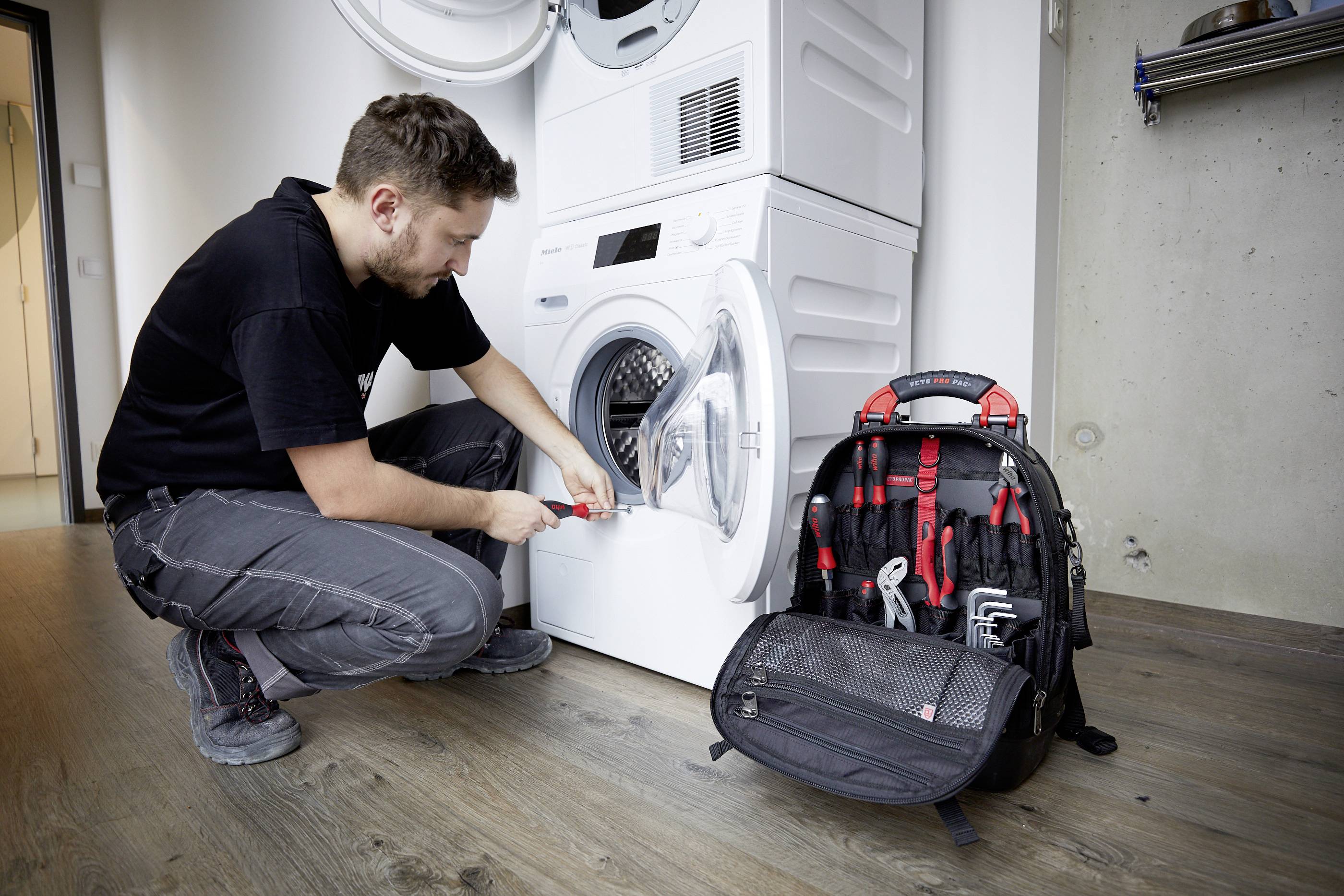 Wiha Set L electric 45153 pour électricien Sac à dos à outils équipé 26 pièces (l x H x P) 330 x 480 x 230 mm-22