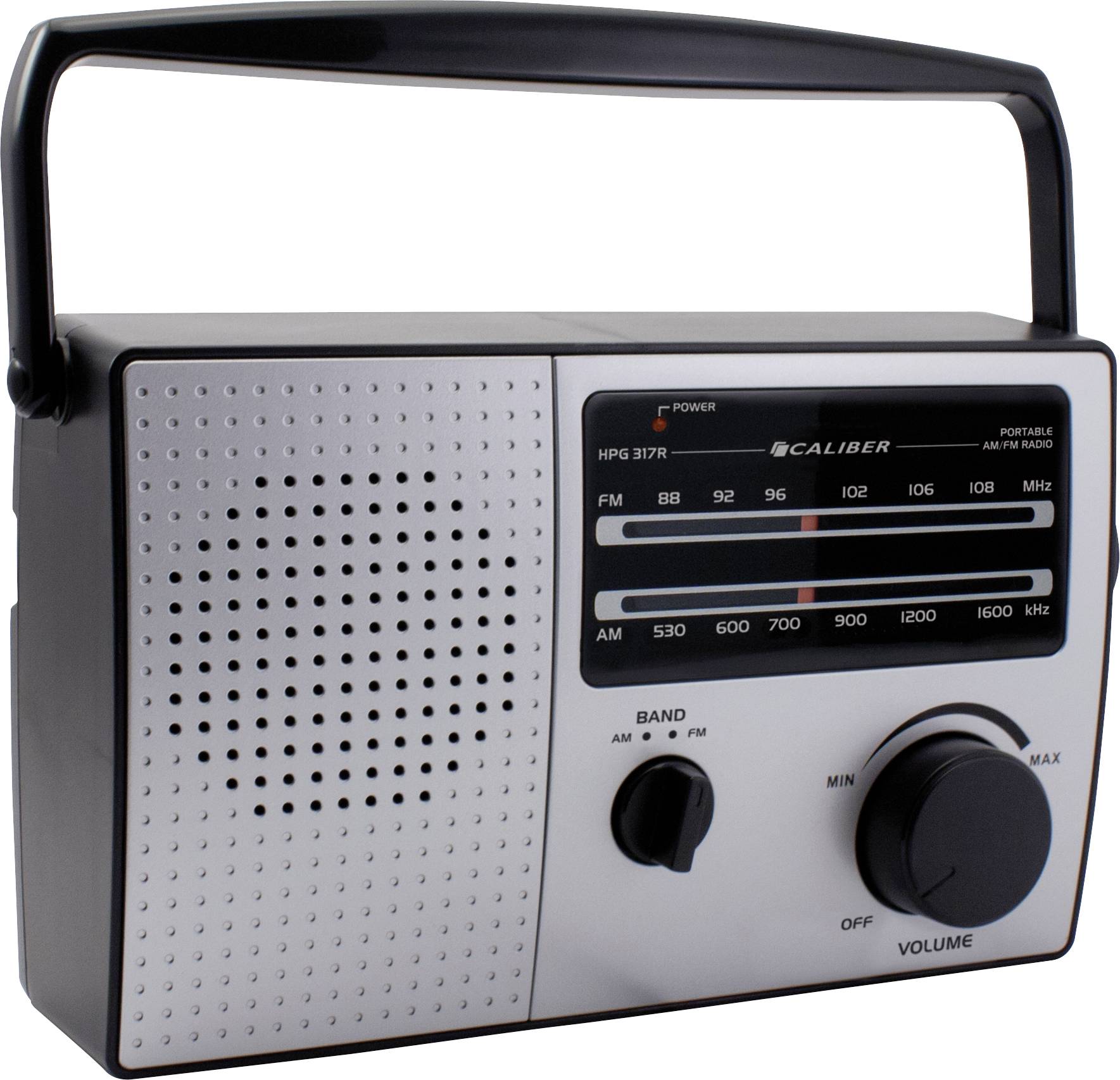 Caliber HPG317R Radio portative FM argent-1