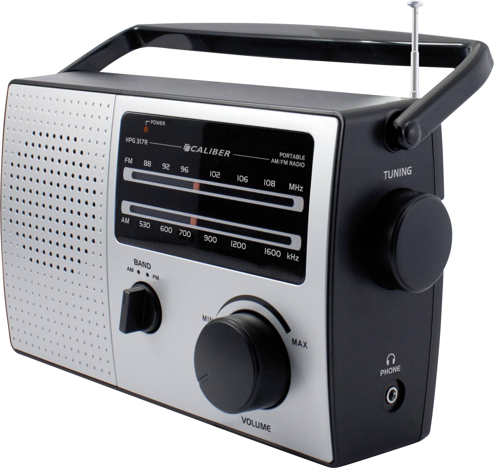 Caliber HPG317R Radio portative FM argent-3