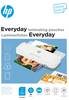 HP Feuille de plastification DIN A4, DIN A5, DIN A6, cartes de visite 80 micron brillant 100 pc(s)