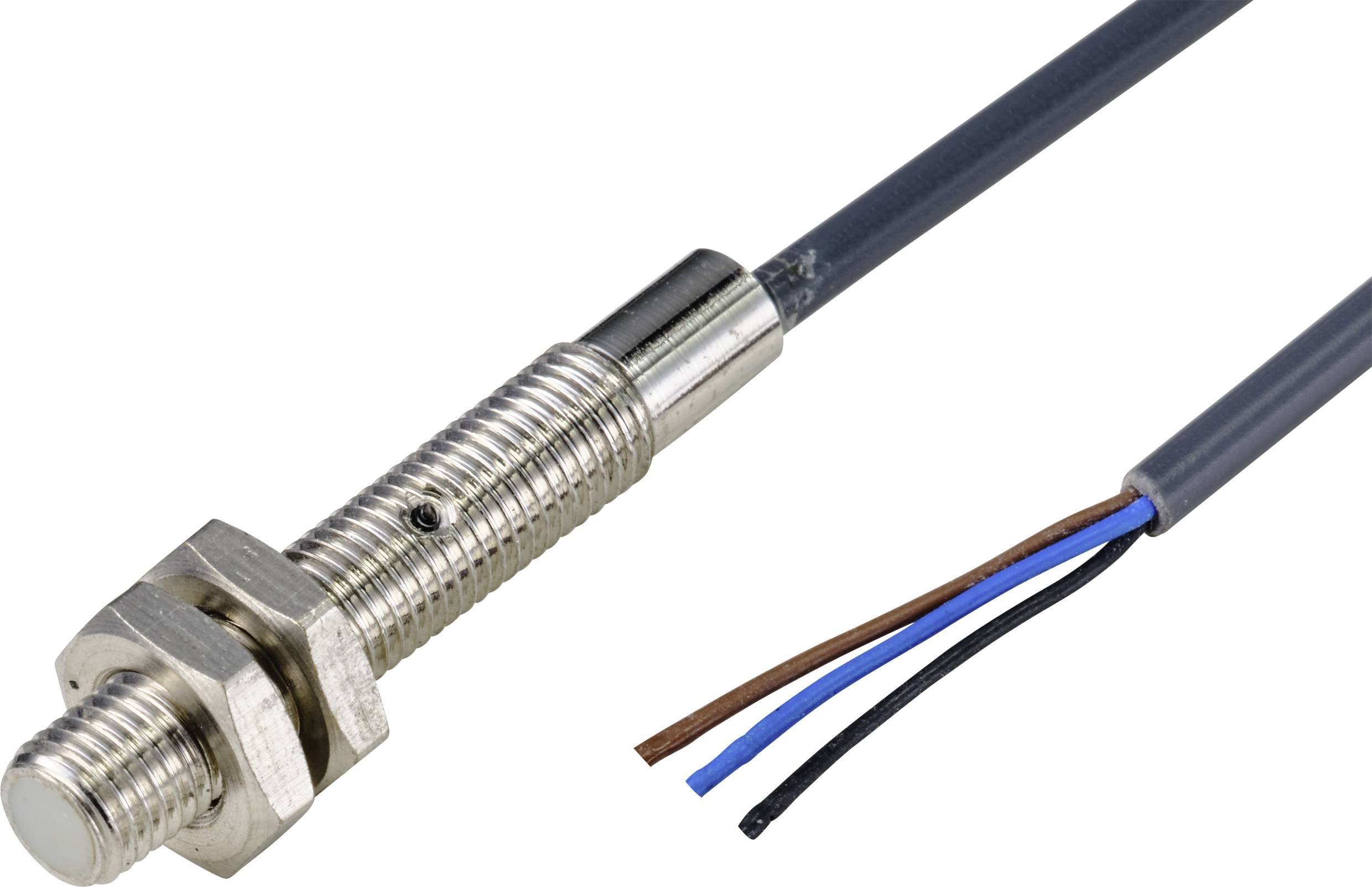 TRU COMPONENTS Détecteur de proximité inductif TC-9393052 TC-9393052 M5 affleurant PNP (Ø x L) 5 mm x 30 mm