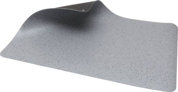 Wolfgang Warmbier PR-2.0 PVC Tapis de sol antistatique (ESD) gris (L x l x H) 2000 x 1500 x 2 mm câble de terre inclus