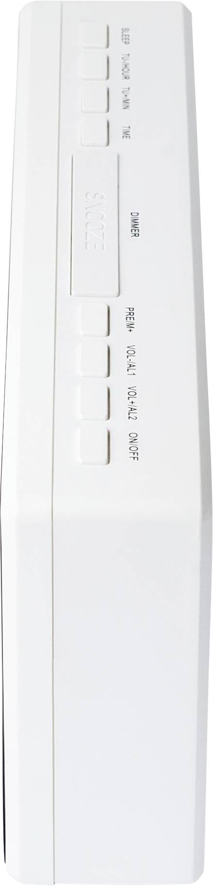 AIC 48XXL Radio-réveil FM fonction réveil blanc-4