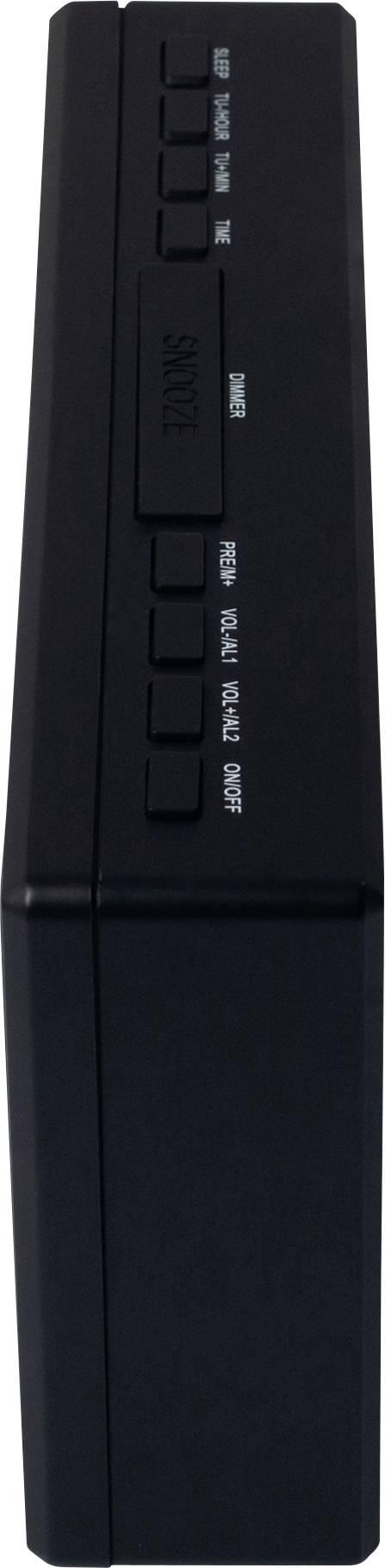 AIC 48XXL Radio-réveil FM   fonction réveil noir-3