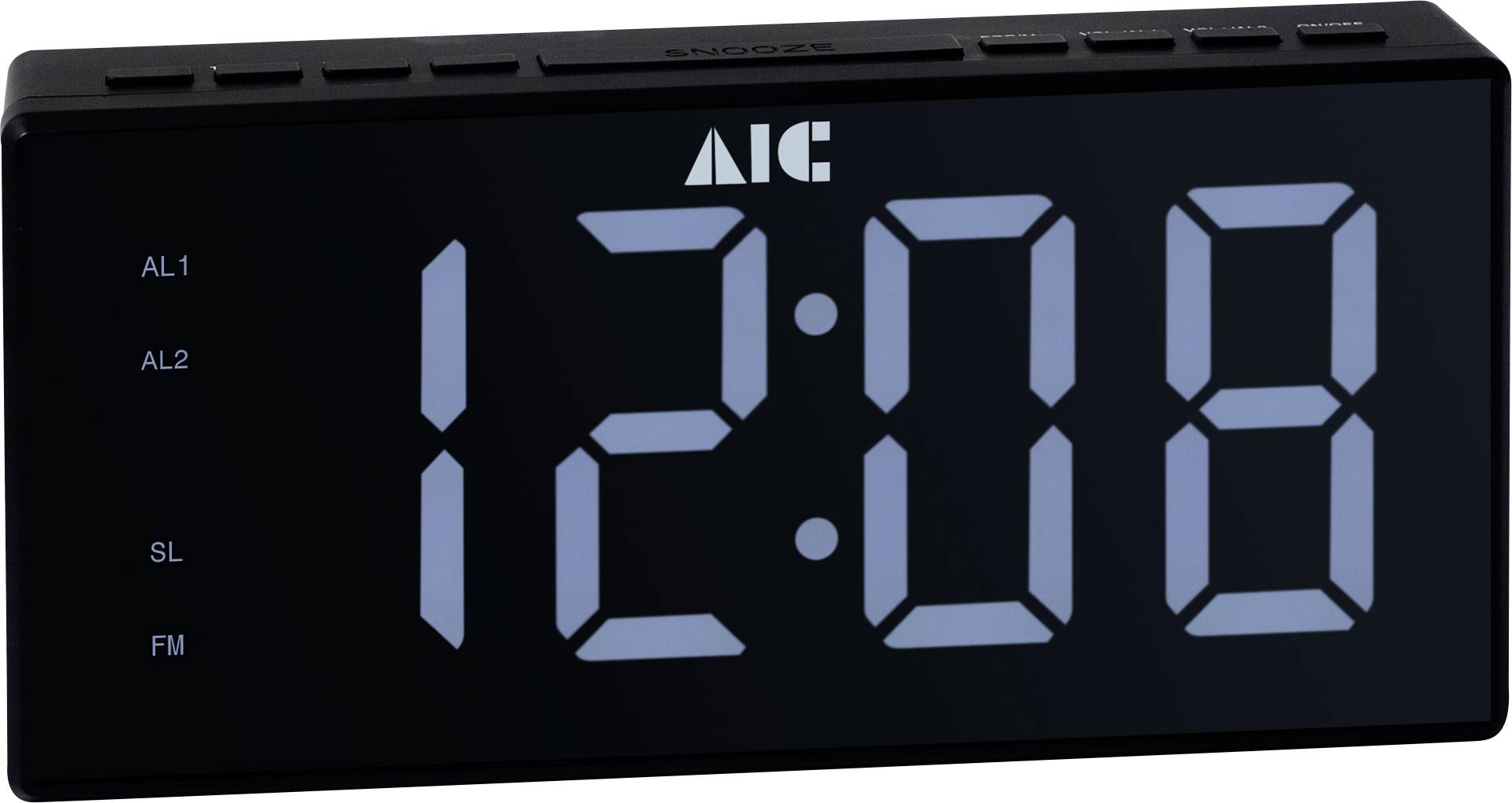 AIC 48XXL Radio-réveil FM   fonction réveil noir-4