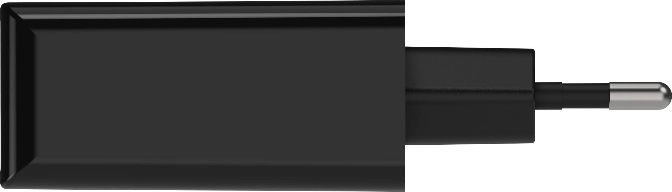 Bloc d'alimentation noir avec fiche amovible, prêt à être connecté à un appareil électronique.