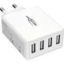 Ansmann HomeCharger HC430 Chargeur USB 30 W 4x USB-A blanc intérieure