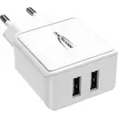 Ansmann HomeCharger HC212 Chargeur USB 12 W 2x USB-A blanc intérieure