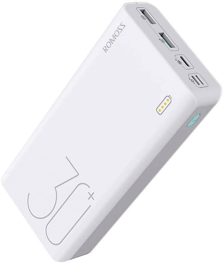 Romoss Sense 8+ Powerbank (batterie supplémentaire) 26800 mAh Quick Charge Li-Ion blanc affichage du statut