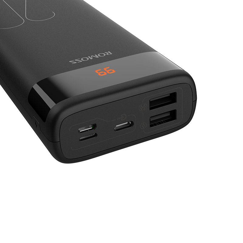 Romoss Ares 20 Powerbank (batterie supplémentaire) 20000 mAh Fast Charge Li-Ion noir affichage du statut-1
