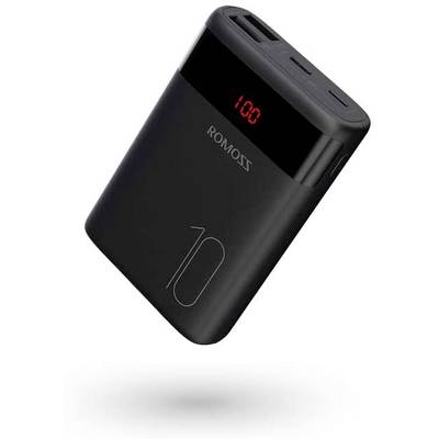 Romoss Ares 10 Powerbank (batterie supplémentaire) 10000 mAh Fast Charge Li-Ion noir affichage du statut-0