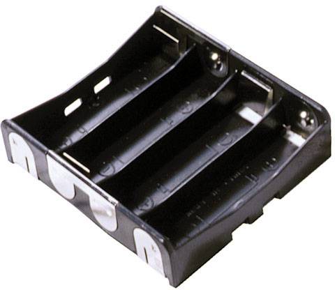 Support Pour 4 Piles AA / LR6 - Boîtier De Piles Rondes, Pratique Et Simple