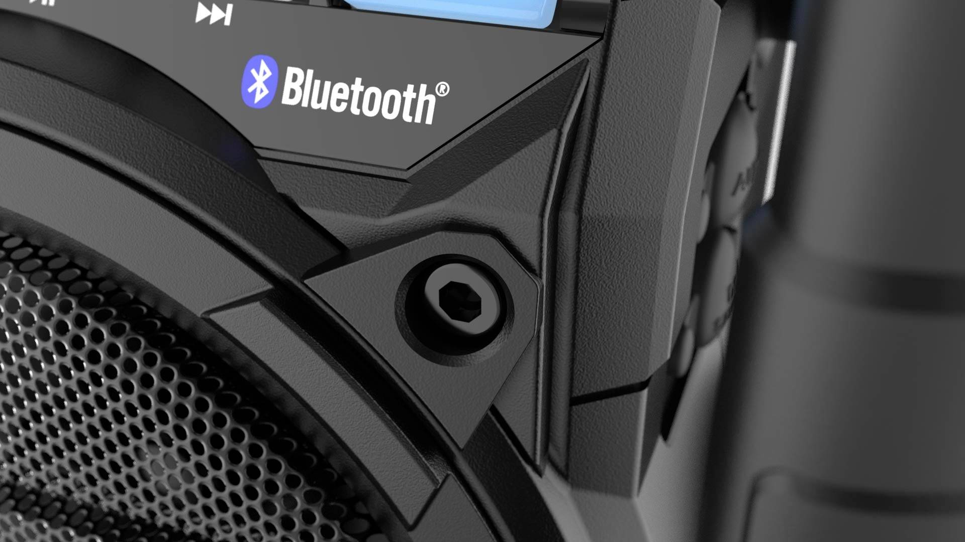 PerfectPro Teamplayer 2 Radio de chantier FM, DAB+ Bluetooth, AUX, DAB+, FM  fonction de charge de la batterie, résistan-2