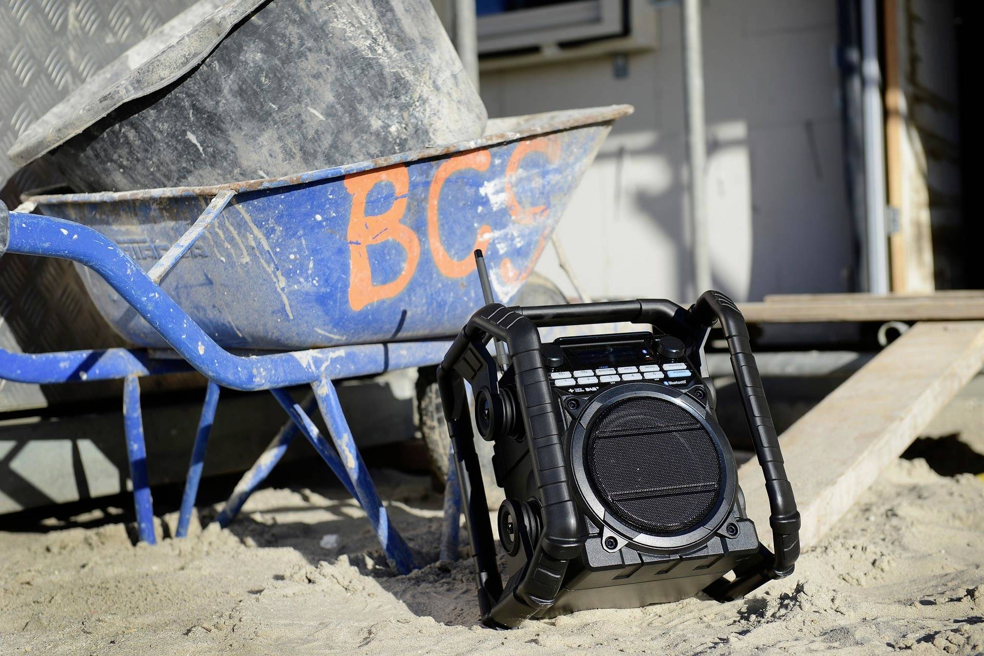 PerfectPro Teamplayer 2 Radio de chantier FM, DAB+ Bluetooth, AUX, DAB+, FM  fonction de charge de la batterie, résistan-4