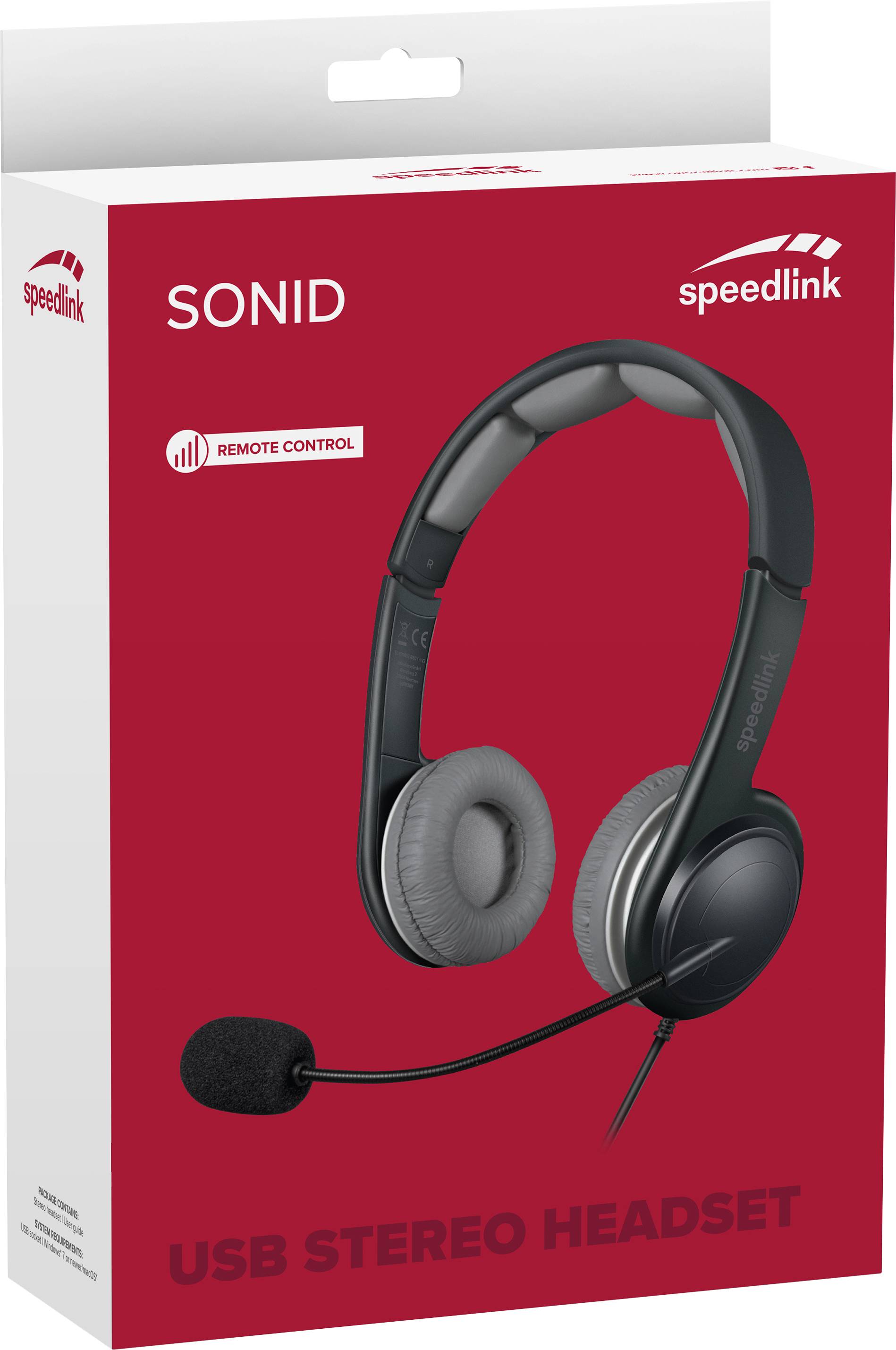 SpeedLink SL-870002-BKGY Micro-casque supra-auriculaire filaire Stereo noir/gris volume réglable, mise en sourdine du mi-3