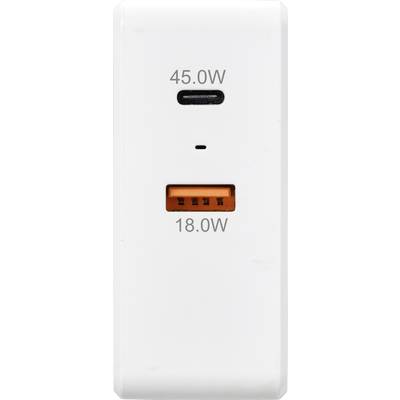 VOLTCRAFT UC-2ACX002 VC-11744740 Chargeur USB pour prise murale Courant de sortie (max.) 3000 mA 2 x USB, USB-C® femelle-1