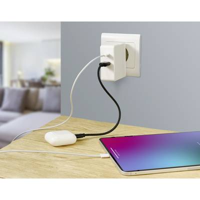 VOLTCRAFT UC-2ACX002 VC-11744740 Chargeur USB pour prise murale Courant de sortie (max.) 3000 mA 2 x USB, USB-C® femelle-4