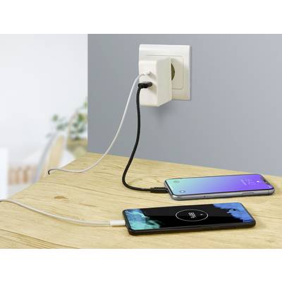 VOLTCRAFT UC-2ACX002 VC-11744740 Chargeur USB pour prise murale Courant de sortie (max.) 3000 mA 2 x USB, USB-C® femelle-5
