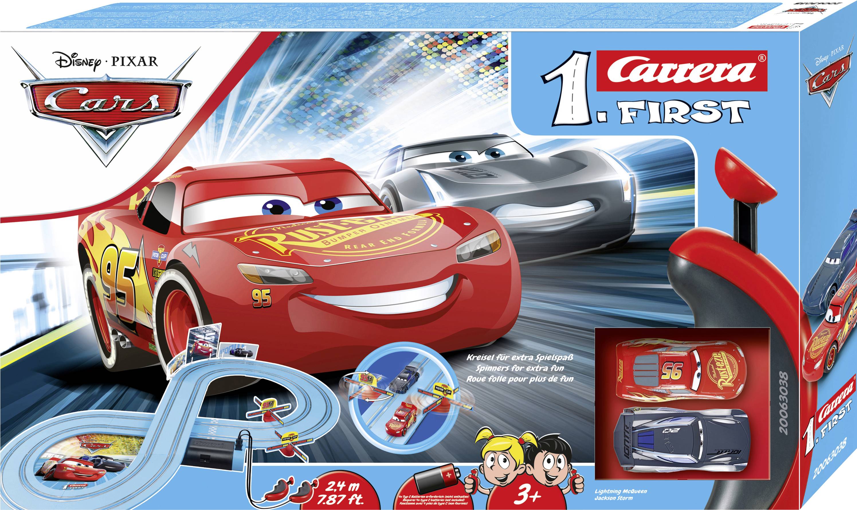Carrera First, Disney Pixar Cars 3 (Ensemble à batterie) —
