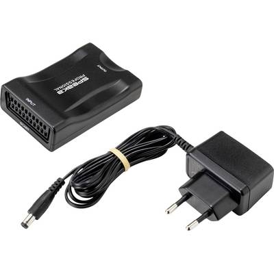 Un adaptateur secteur noir avec plusieurs emplacements et un bloc d'alimentation séparé équipé d'une fiche européenne.