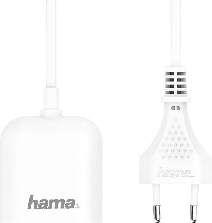 Hama 00133750 00133750 Chargeur USB pour prise murale Courant de sortie (max.) 2.4 A 2 x USB 2.0 type A femelle, USB 2.0-2