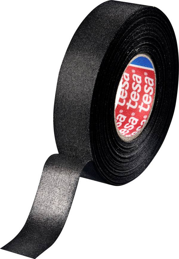 tesa 51025-00002-10 Ruban adhésif toilé noir (L x l) 25 m x 19 mm 1 pc(s)