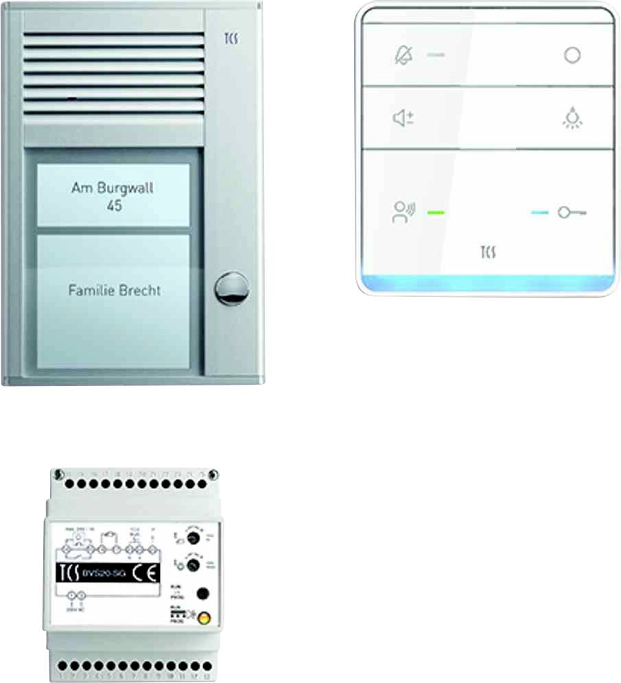 TCS TÜR Control PSC2310-0000 Interphone filaire