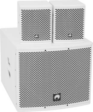Omnitronic Molly-12A Set enceintes PA actives avec caisson de graves, Bluetooth