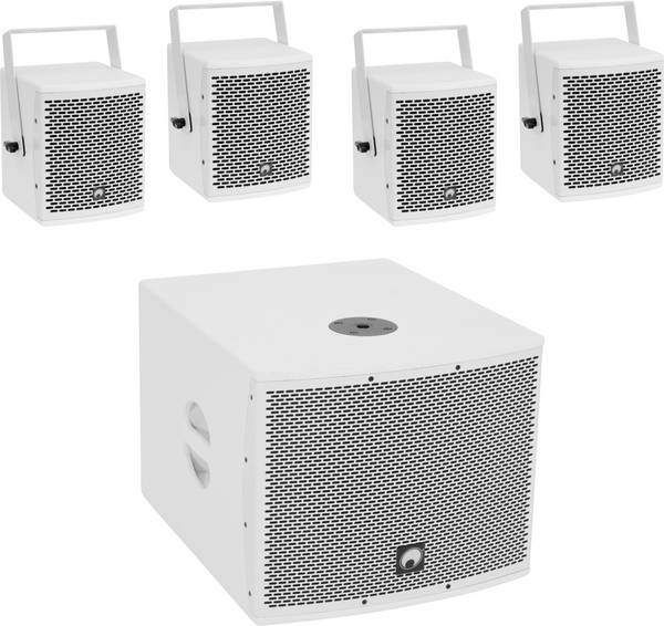 Omnitronic Molly-12A+Molly-6 Set enceintes PA actives avec caisson de graves, Bluetooth